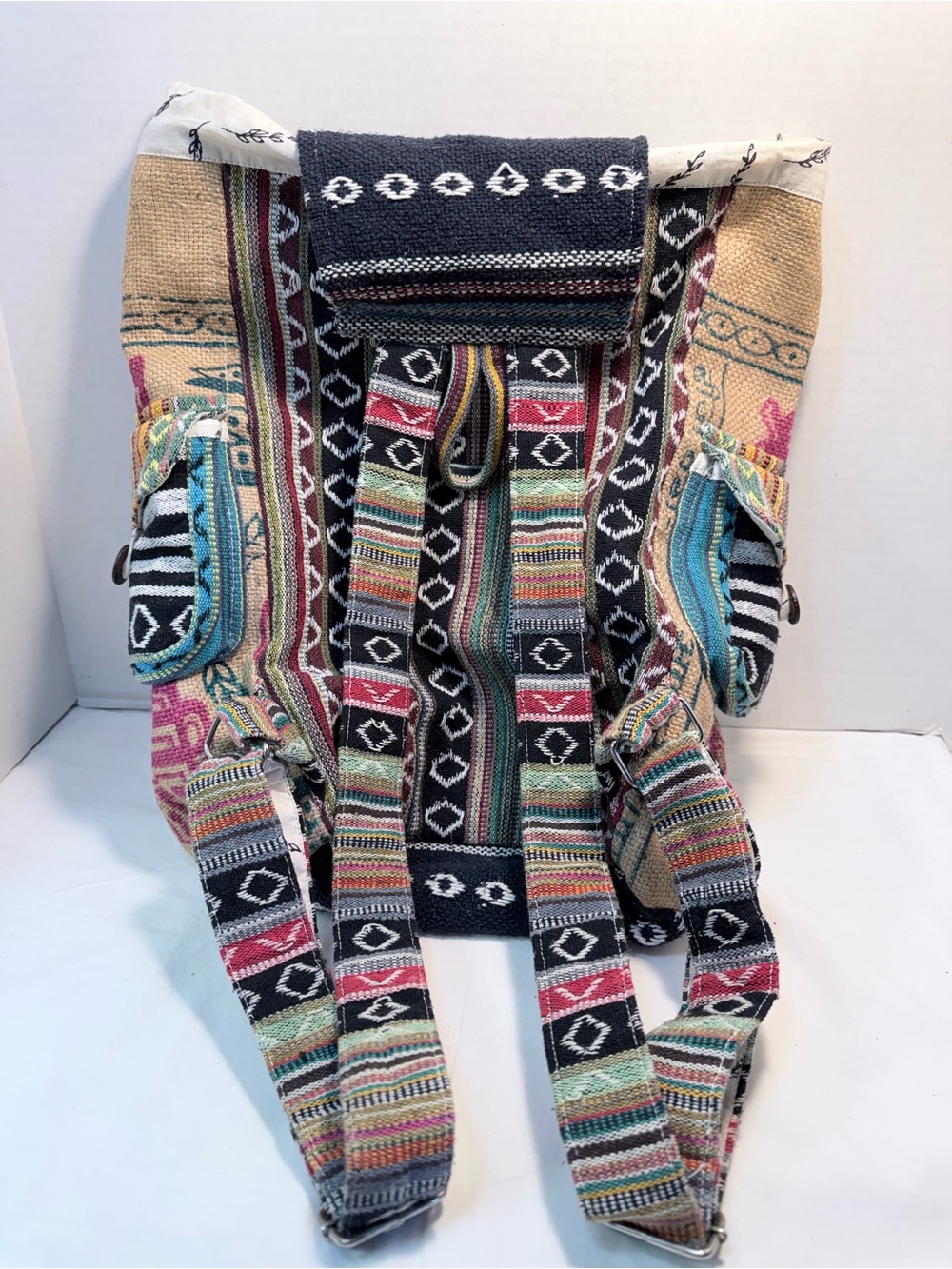 Drawstring Rice Love Hobo Backpack - Picture 4 of 8